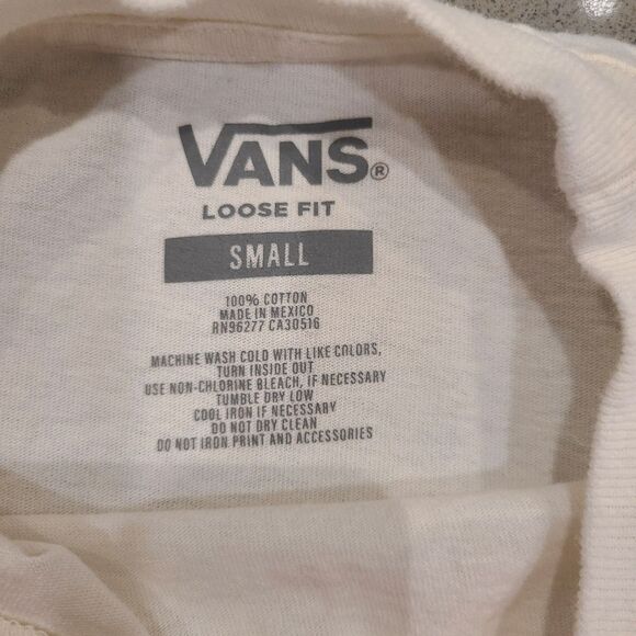 Vans Cream Tee - Picture 5 of 5